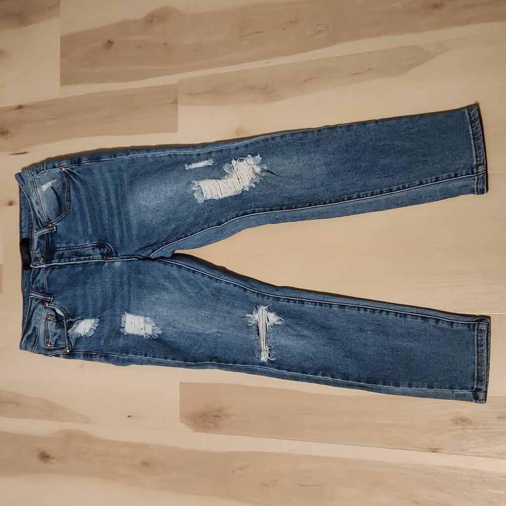 Monkey Ride Juniors Distressed Original Vintage Skinny Stretch Jeans Size 11 /30